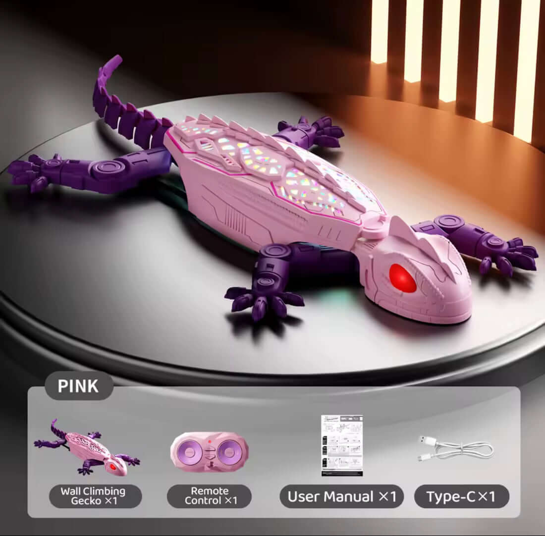 GeckoPounce™ Rechargeable Wall-Climbing Cat Toy