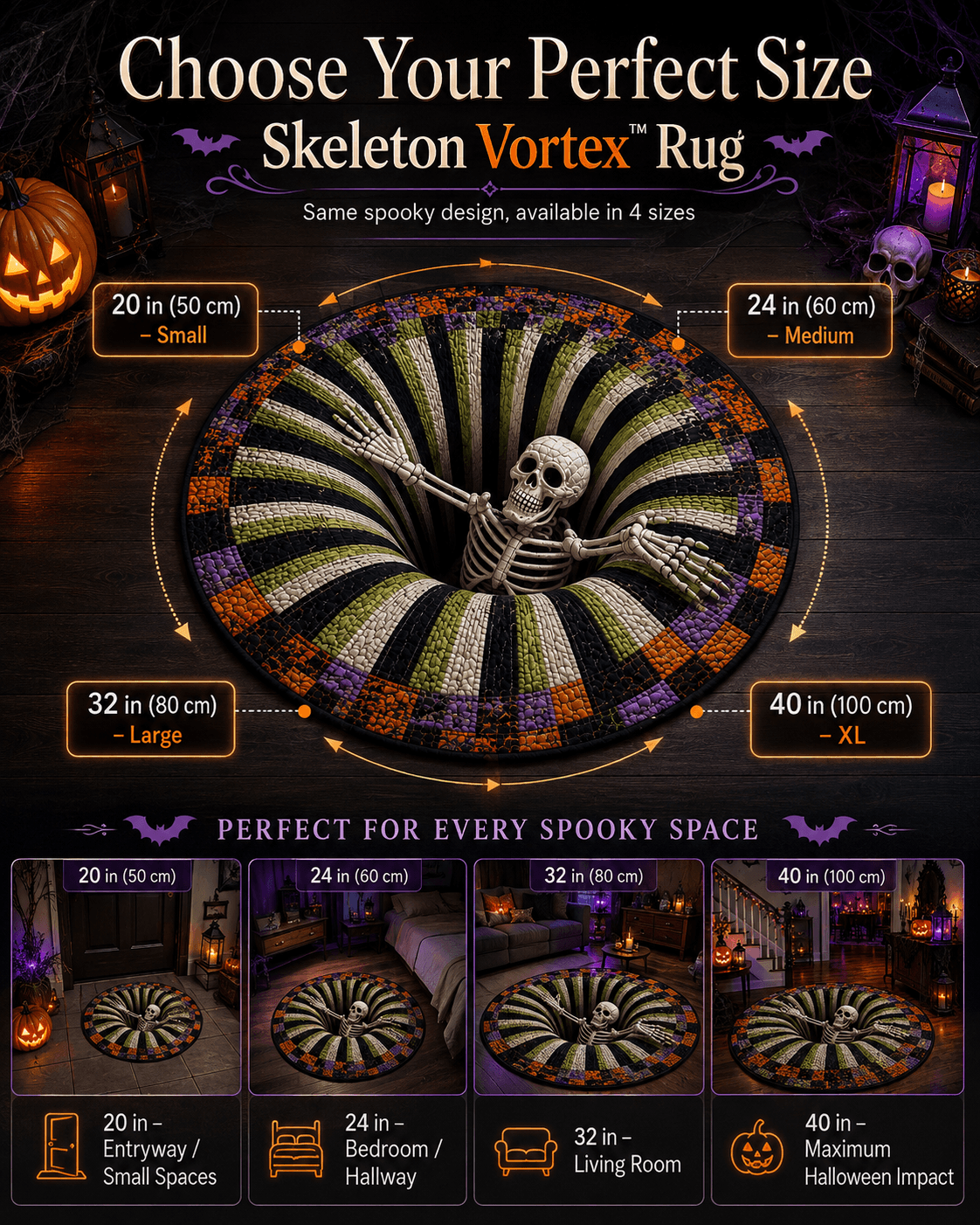 Skeleton Vortex™ Rug