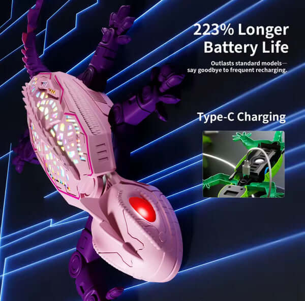 GeckoPounce™ Rechargeable Wall-Climbing Cat Toy