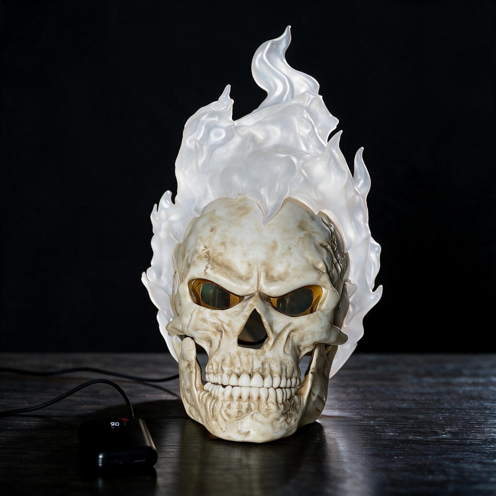 Wrathfire skull mask with the LED lights off